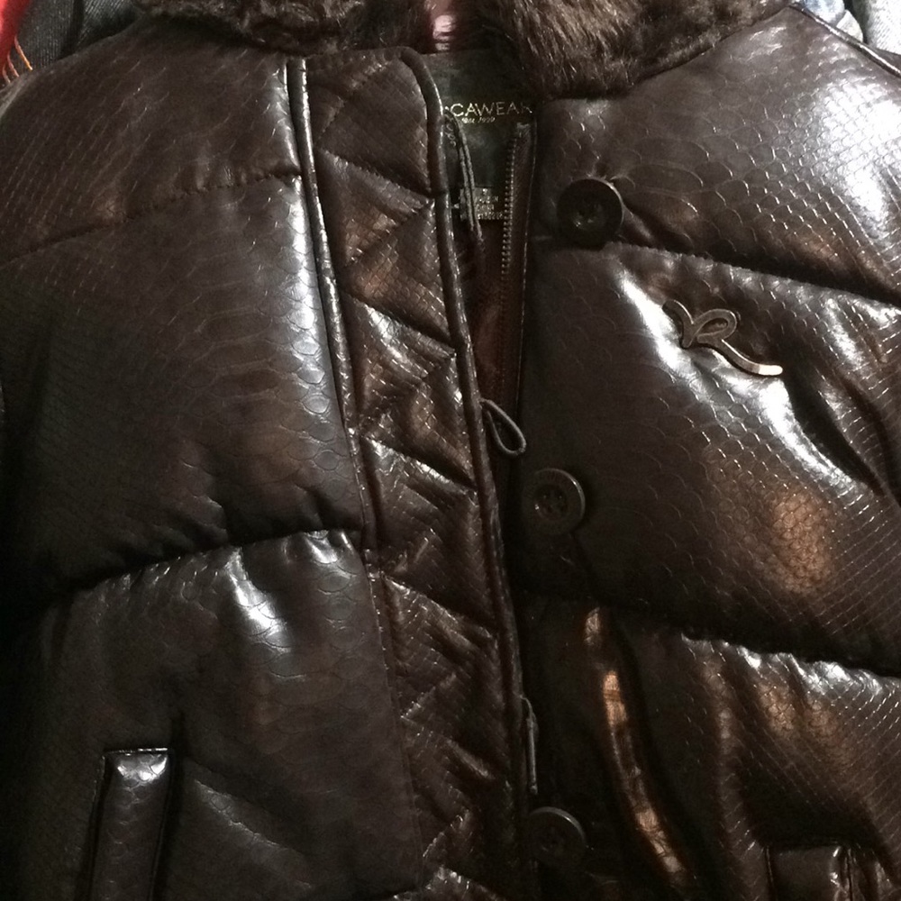 As new Rocawear leather jacket